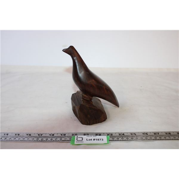 Carved wooden bird