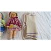 Image 3 : (2) Vintage Dolls with knitted blanket