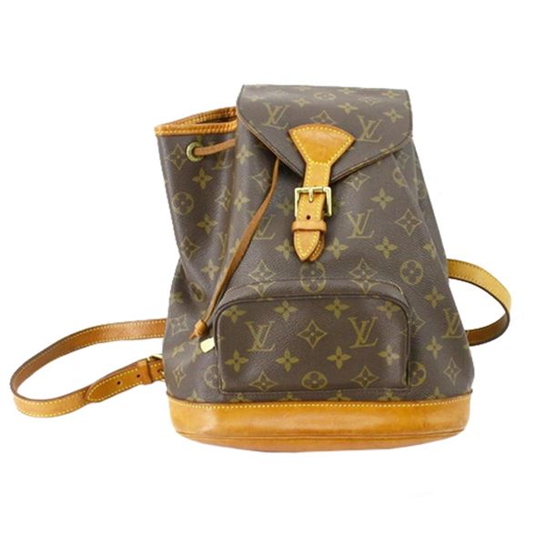 Louis Vuitton Brown Monogram Canvas Leather Montsouris MM Backpack