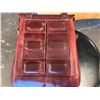 Image 2 : CHERRY LEATHER TANK POUCH 8"H X 2"W X 6"L