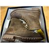 Image 2 : LEATHER LACE UP BROWN BOOT (SIZE 45/11.5)