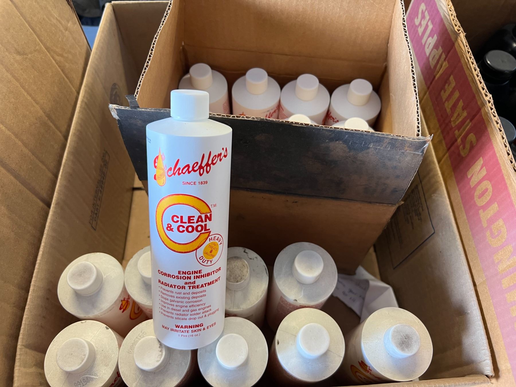 21 BOTTLES SCHAEFFER ENGINE CLEAN & COOL ENGINE CORROSION INHIBITOR ...