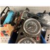 Image 8 : SHELF LOT OF INVENTORY - HARLEY DAVIDSON GRAB BARS, CHROME ACCESSORIES, SPEEDOMETER, BRAKE PEDALS,