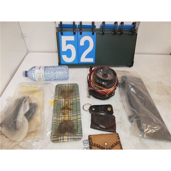 Spark plug, windshield extension, tachometer