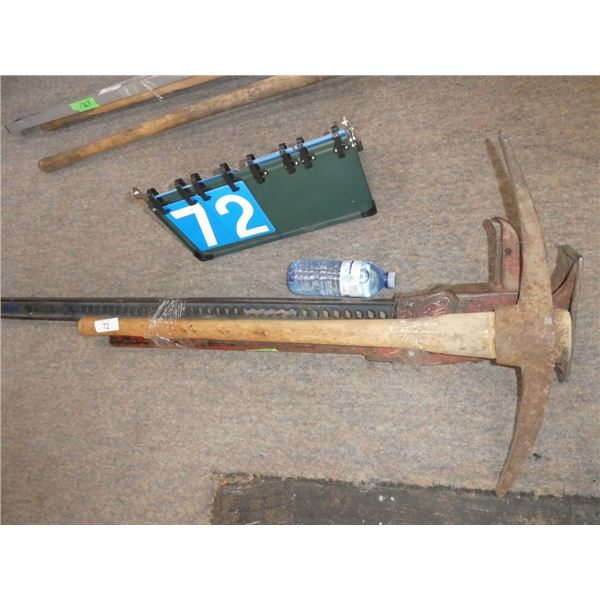 pick axes & jack