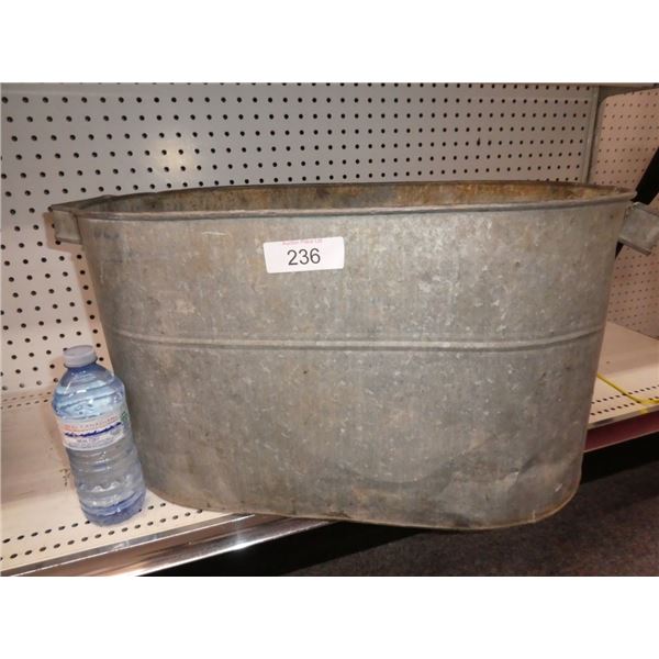 galvenized tub