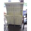 Image 1 : SHABBY CHIC 2 DOOR CABINET W/SHELF TOP