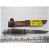 Image 2 : LEATHER HANDLED HUNTING KNIFE