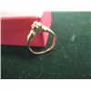 Image 2 : LADIES 10KT RING W/SM. DIAMONDS, SZ 8 1/4