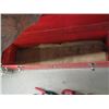 Image 2 : LG. RED TOOLBOX W/SLIDE BAR & STEERING WHEEL LOCK