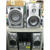 Image 1 : PANOSONIC BOOKSHELF STEREO W/2 EXTRA SPEAKERS