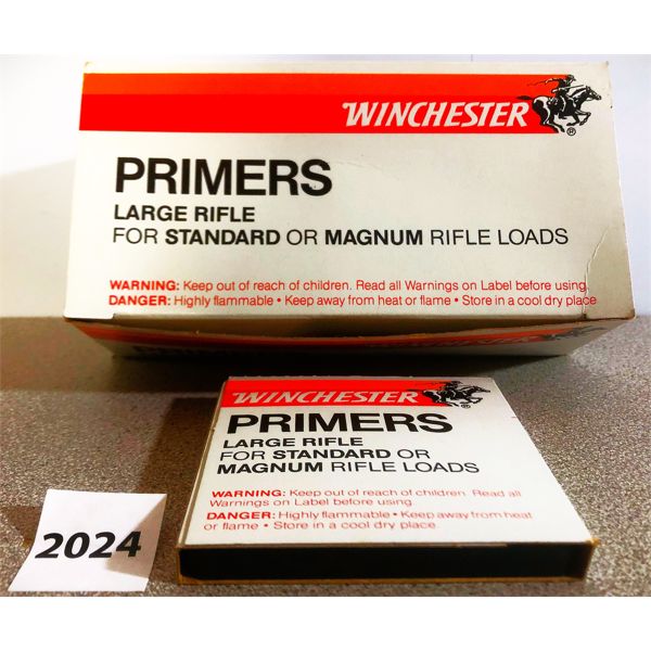 PRIMERS 1000X WINCHESTER LARGE RIFLE STD MAG Kidd Family Auctions primers-1000x-winchester-large-rifle-std-mag-kidd-family-auctions