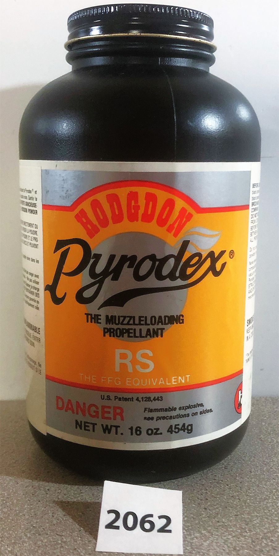 POWDER: 1 LB HODGDON PYRODEX RS (FFG EQUIVALENT) - Kidd Family Auctions