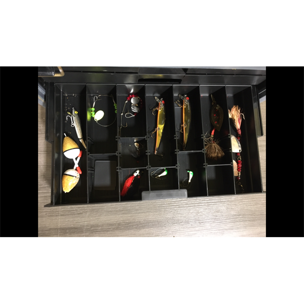 PLANO 797 PHANTOM PRO TACKLE BOX W/ CONTENTS - Kidd Family Auctions