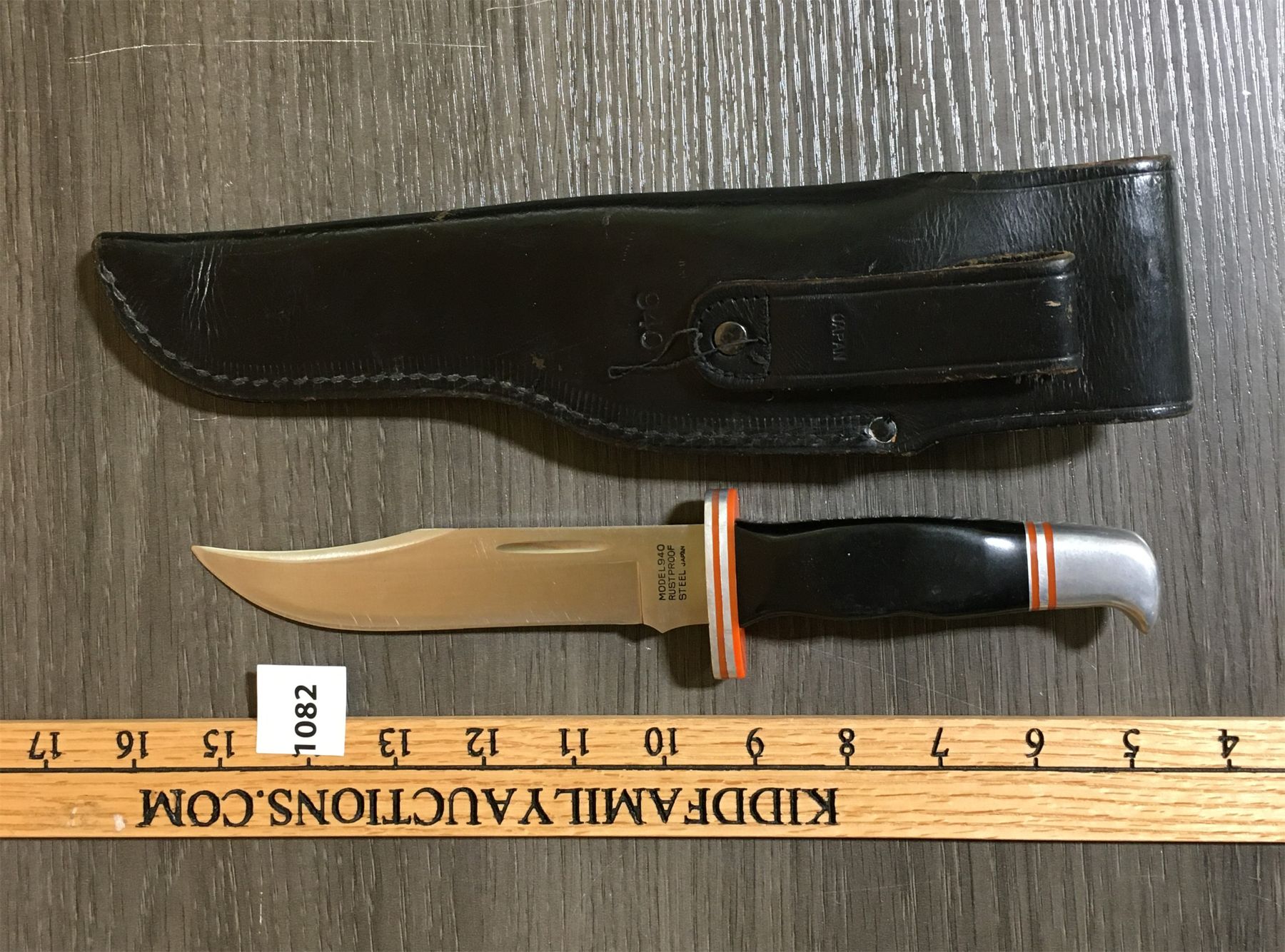G96 MODEL 940 HUNTING KNIFE W LEATHER SHEATH 6 INCH BLADE g96-model-940-hunting-knife-w-leather-sheath-6-inch-blade