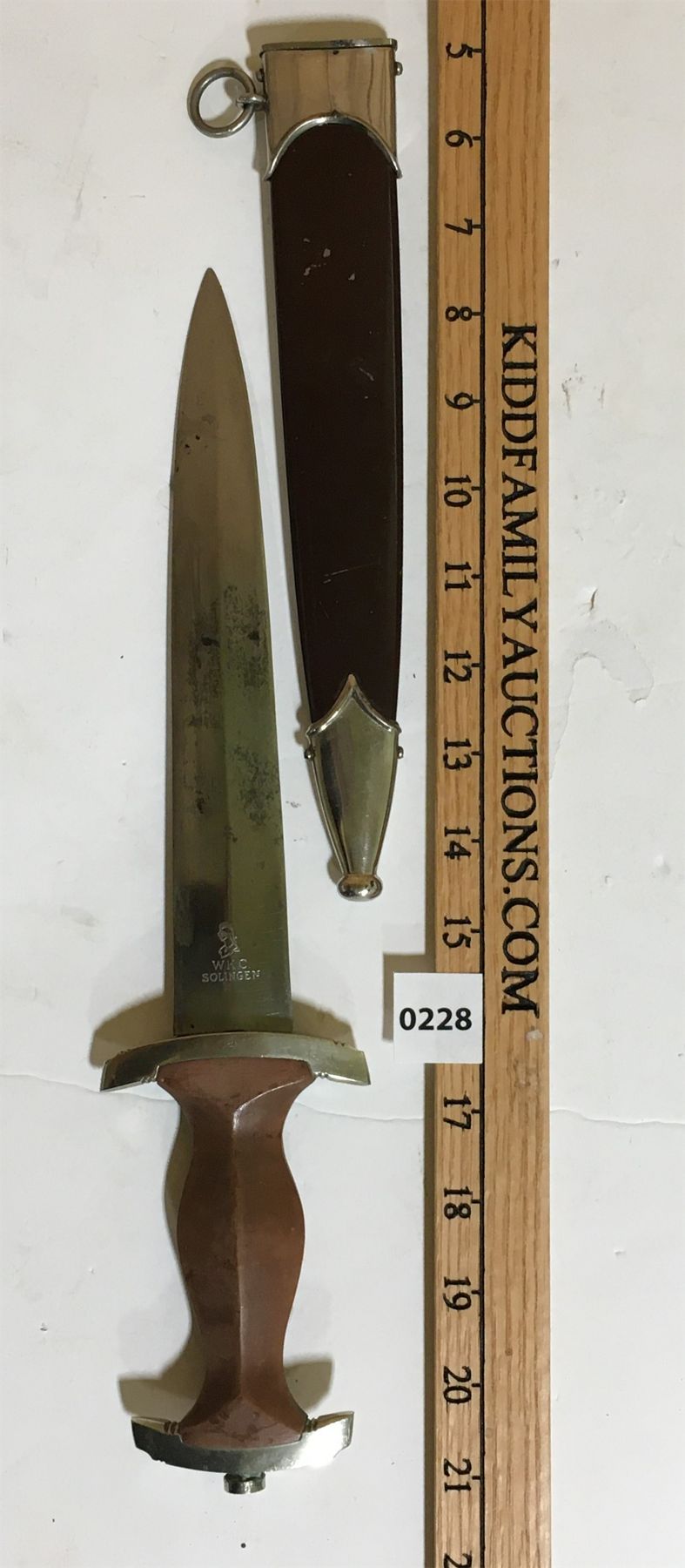 Dagger 8 Inches WWII GERMAN SA DAGGER W/ SHEATH - 8.5 INCH