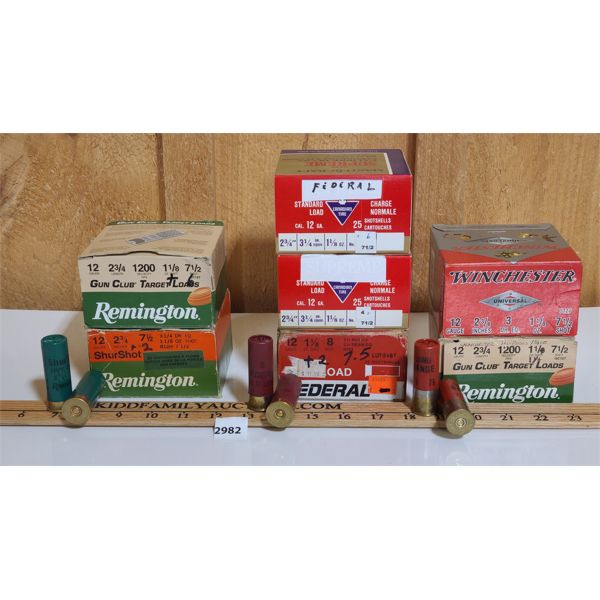 AMMO: 175X MISC. 12GA 2 3/4" #7 1/2 SHOT