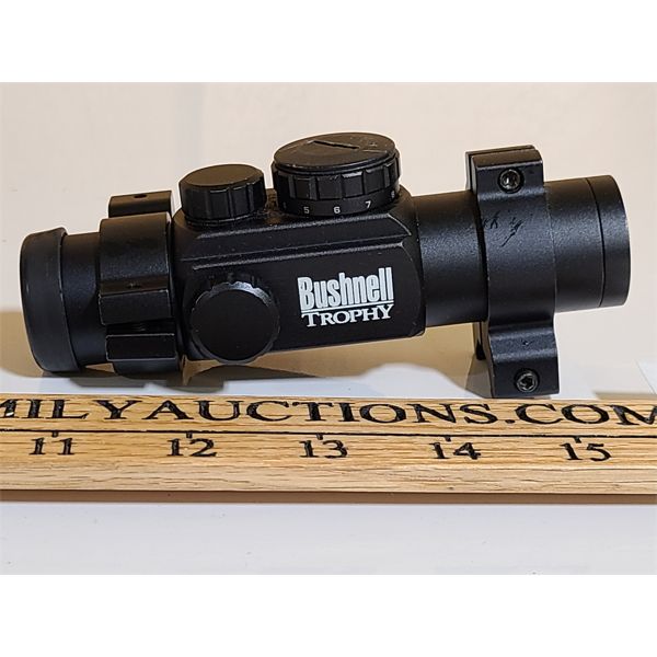 BUSHNELL TROPHY 1 X 30 RED DOT SIGHT - AS NEW - Kidd Family Auctions