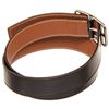 Image 3 : Hermes Black Brown Leather Cape Cod Reva Belt