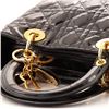 Image 6 : Christian Dior Brown Cannage Quilted Patent Leather Medium Lady Dior Bag