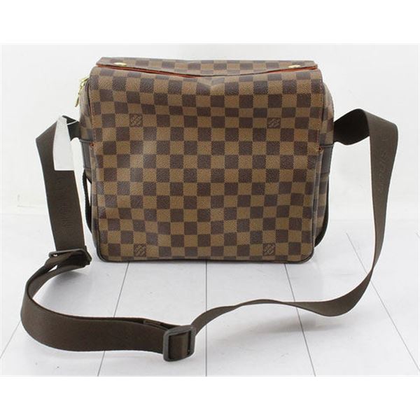 Louis Vuitton Damier Ebene Canvas Leather Naviglio Messenger Bag