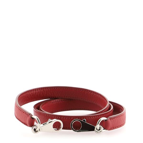 Hermes Kelly Shoulder Strap Leather Red