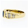 Image 5 : Trevi 18k Yellow Gold 1.90 ctw Oval Sapphire & Baguette Diamond Ring
