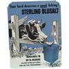 Image 1 : Sterling Blusalt Embossed Tin Sign w/ Cow "Your Herd De