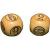 Image 1 : Pair of Large Numbered Ivory Ball Dice - Two 1½" ivory