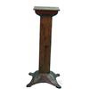 Image 1 : Ornate Wood & Cast-Iron Slot Machine Stand - 38" Tall