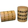 Image 1 : Two Giant Chuck Logs – A 6”D 12-sided and a 4½D” 14-sid