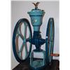 Image 1 : Large Counter Model Antique Coffee Grinder 2 Tone Green