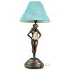 Image 1 : Electric Sally Rand Animated Lamp w/ Moving Feathers -
