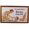 Image 1 : Bire-ley's Orange Drink Cardboard Sign In Frame - 36" x