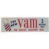 Image 1 : Barber Shop Metal Standing Flange Sign "Try New Vam" -