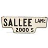 Image 1 : Sallee Lane 2000 S. Porcelain Street Sign - 23" x 9"