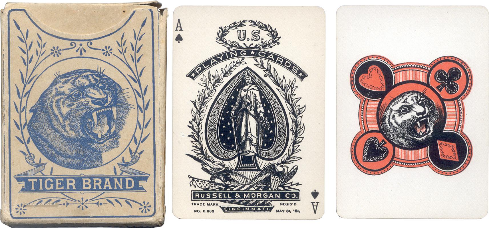Tigers Playing Cards Tigers 101 was the first brand