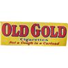 Image 1 : 1940's Old Gold Cigarettes Canvas Banner, Mint Conditio