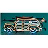 Image 1 : "Woody" Car Neon Sign - 26" x 11"