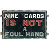 Image 1 : Reverse Glass Saloon Gambling Sign. Reverse glass gambl