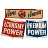 Image 1 : Lot Of 3 Gas Station Signs: Rare - "It's Purple, It's P