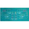 Image 1 : One Man Tub Craps Layout - Attractive four color layout