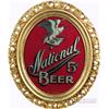 Image 1 : National Beer, San Francisco Oval Reverse Glass Sign MF