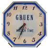 Image 1 : "Gruen - Watch Time" Octagon Blue Neon Clock, Works - 1