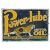 Image 1 : Power-lube Motor Oil Double Sided Porcelain Sign "Smoot