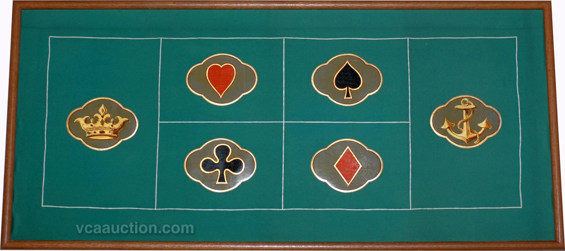 Framed Crown and Anchor Layout - Hand painted layout de