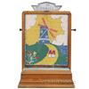 Image 1 : 1 Cent "Windmill" Coin Drop Wooden Countertop Game, Exc