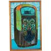 Image 1 : Stained Glass Window (Rock-Ola Jukebox) In Wood Box Fra