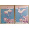 Image 1 : Lot Of 2: Pair Of Flamingo Hilton Framed Flamingo Print