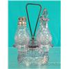 Image 1 : Early Victorian 4 Bottle Purple Glass Cruet Set - Brita